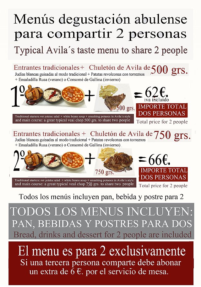 menú degustación