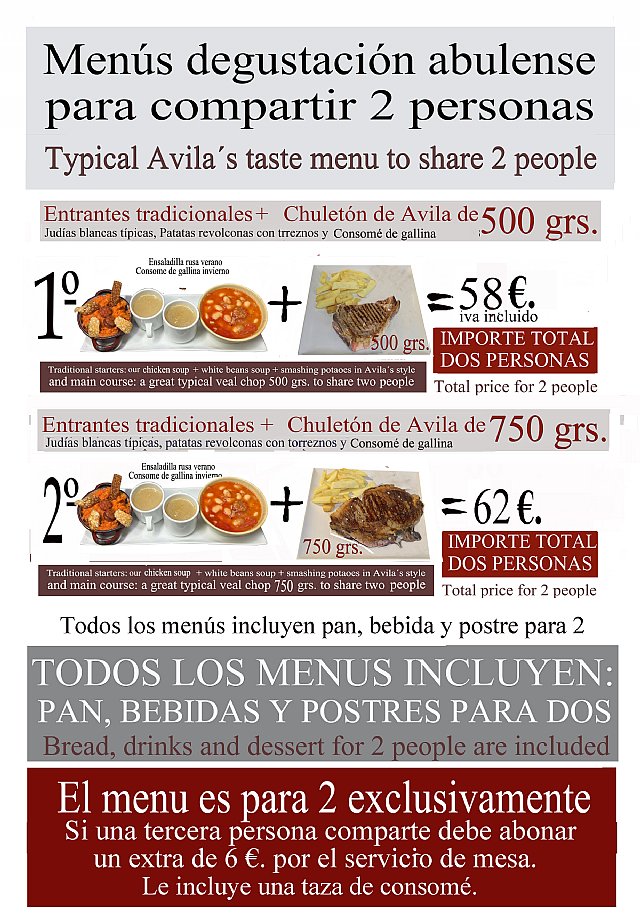 menú degustación